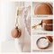 Ring holder Keychain for jewelry,Portable Mini Gym Travel Jewelry StorageCase for Earrings, Rings, Necklaces Man and Women (Brown) Style A